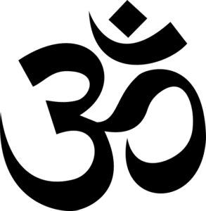 black om on white background
