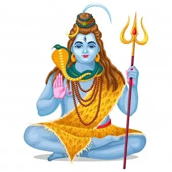 What is the color of Lord Shiva